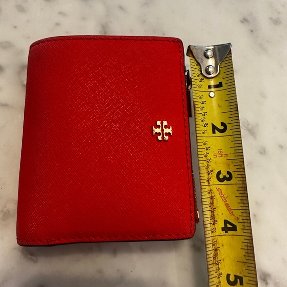 Tory Burch red/orange wallet- gently used - Picture 8 of 8